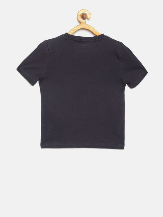 Wolfpack Boys Dark Grey Printed T-Shirt Wolfpack
