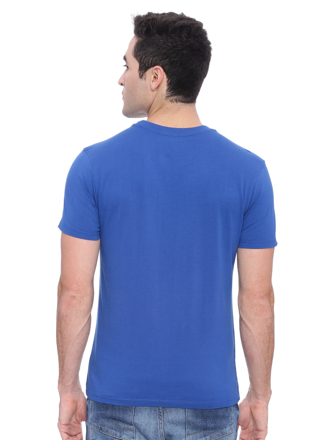 Wolfpack Men Royal Blue Printed T-Shirt Wolfpack