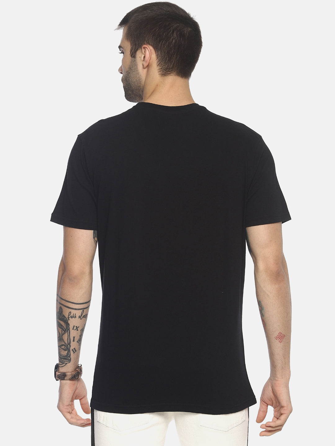 Wolfpack Men Black Printed T-Shirt Wolfpack