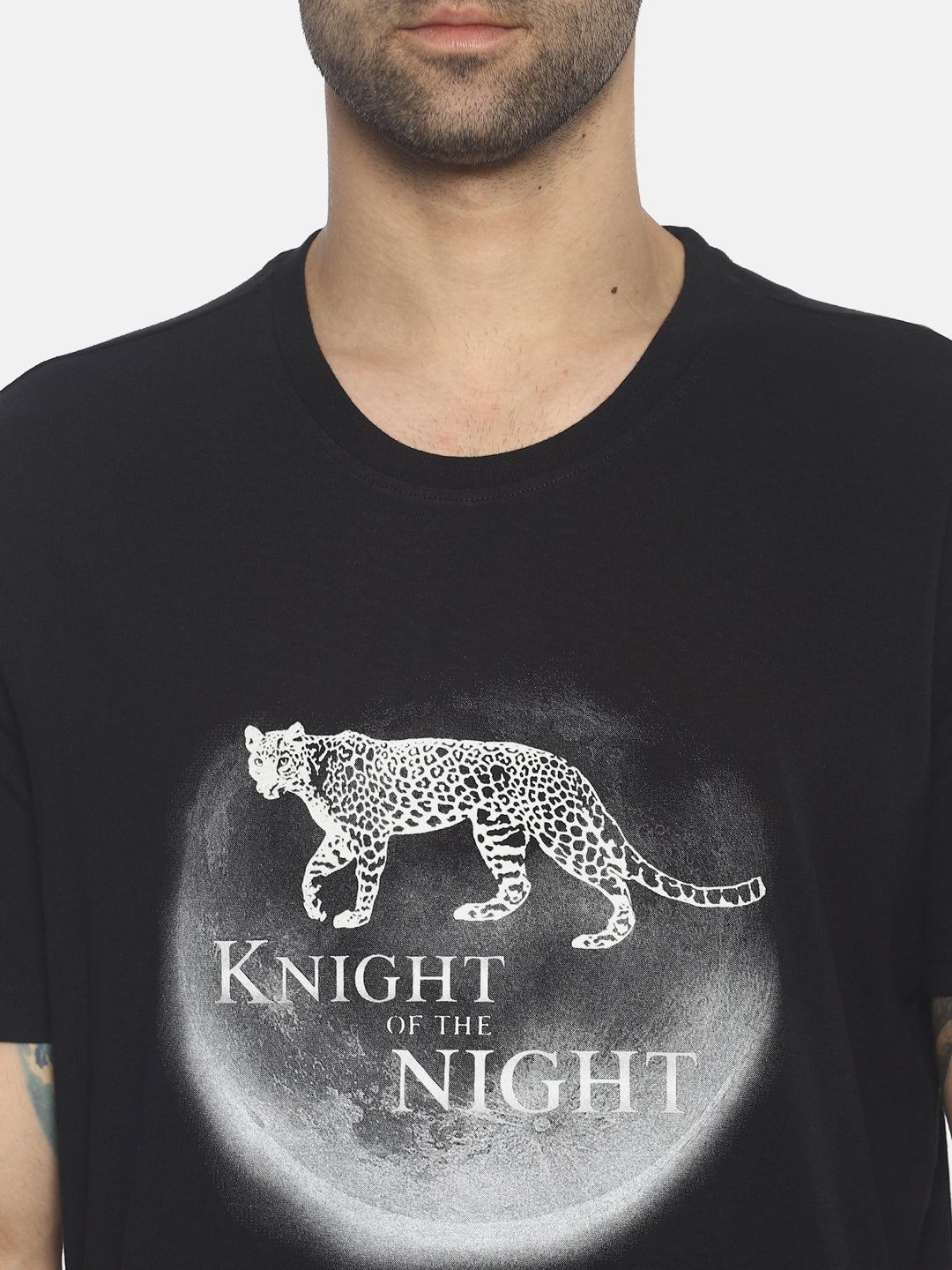 Wolfpack Men Black Printed T-Shirt Wolfpack