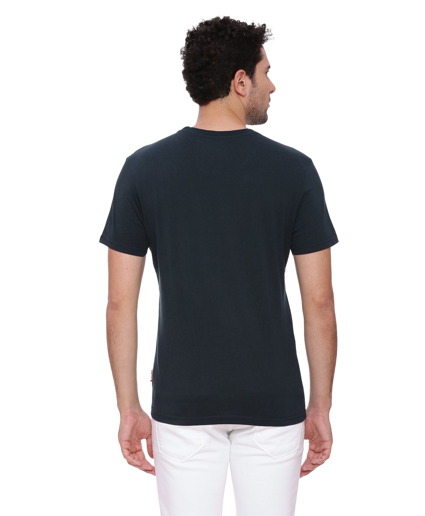 Wolfpack Men Navy Blue Printed T-Shirt Wolfpack