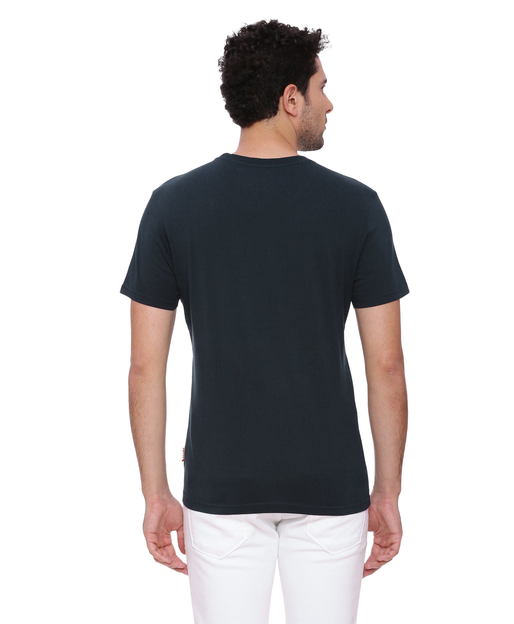Wolfpack Men Navy Blue Printed T-Shirt Wolfpack