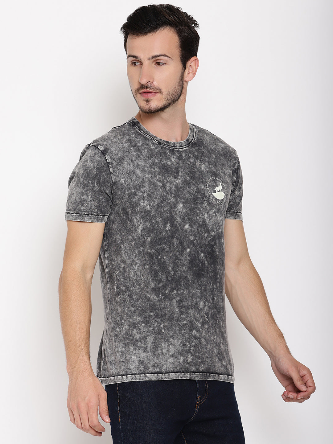Lava Dye Ball Black Men T-Shirt Wolfpack