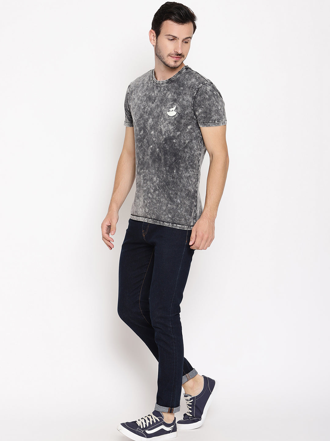 Lava Dye Ball Black Men T-Shirt Wolfpack