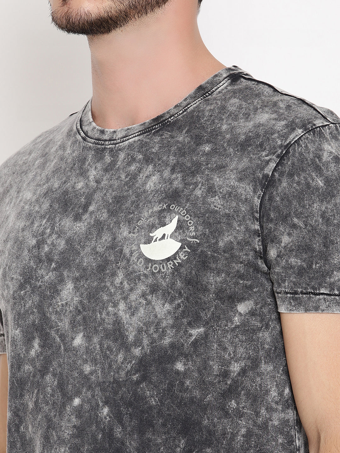 Lava Dye Ball Black Men T-Shirt Wolfpack