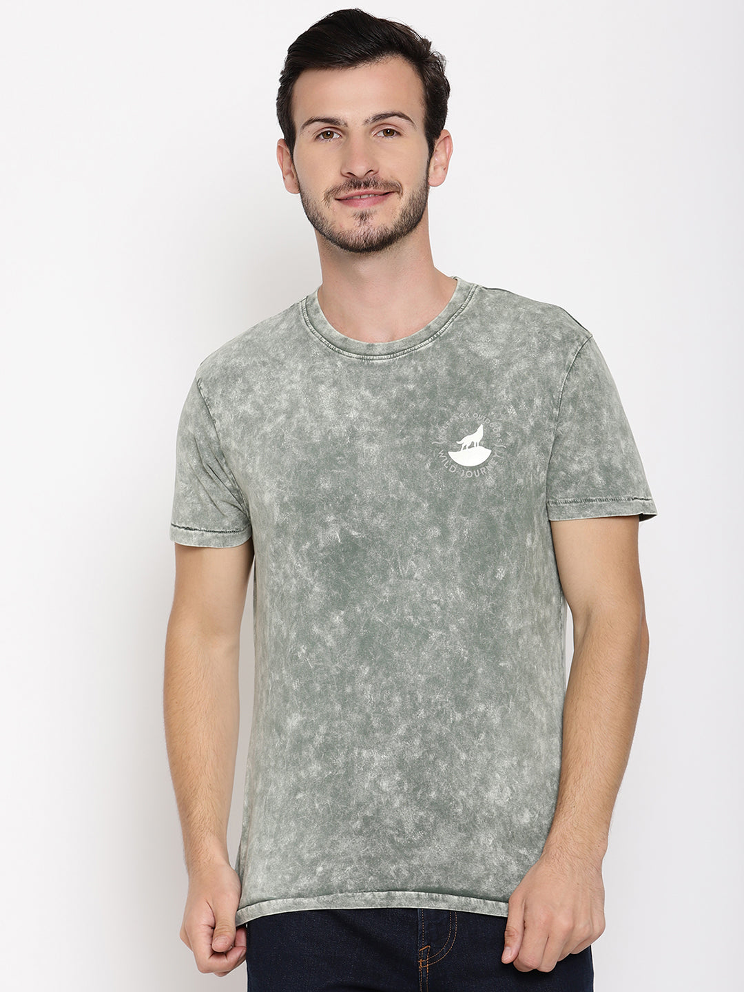 Lava Dye Ball Light Green Men T-Shirt Wolfpack