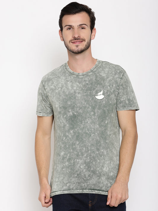 Lava Dye Ball Light Green Men T-Shirt Wolfpack