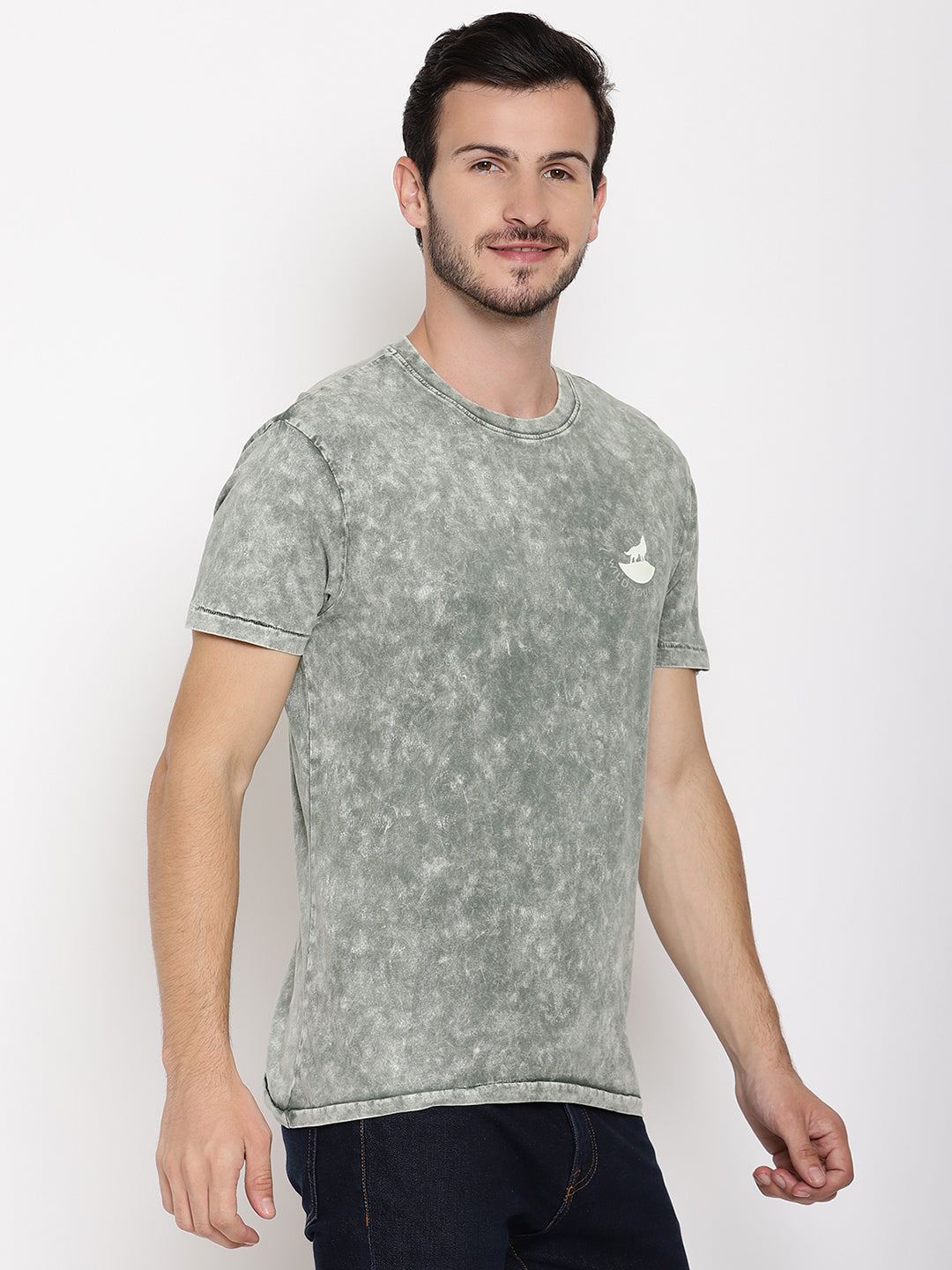 Lava Dye Ball Light Green Men T-Shirt Wolfpack