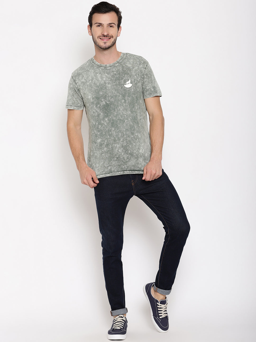 Lava Dye Ball Light Green Men T-Shirt Wolfpack