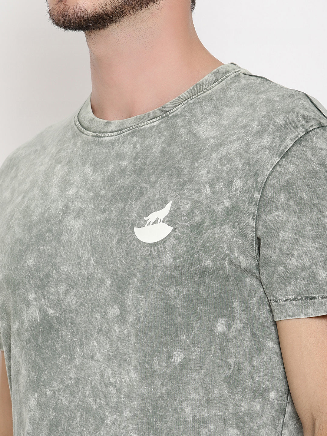 Lava Dye Ball Light Green Men T-Shirt Wolfpack