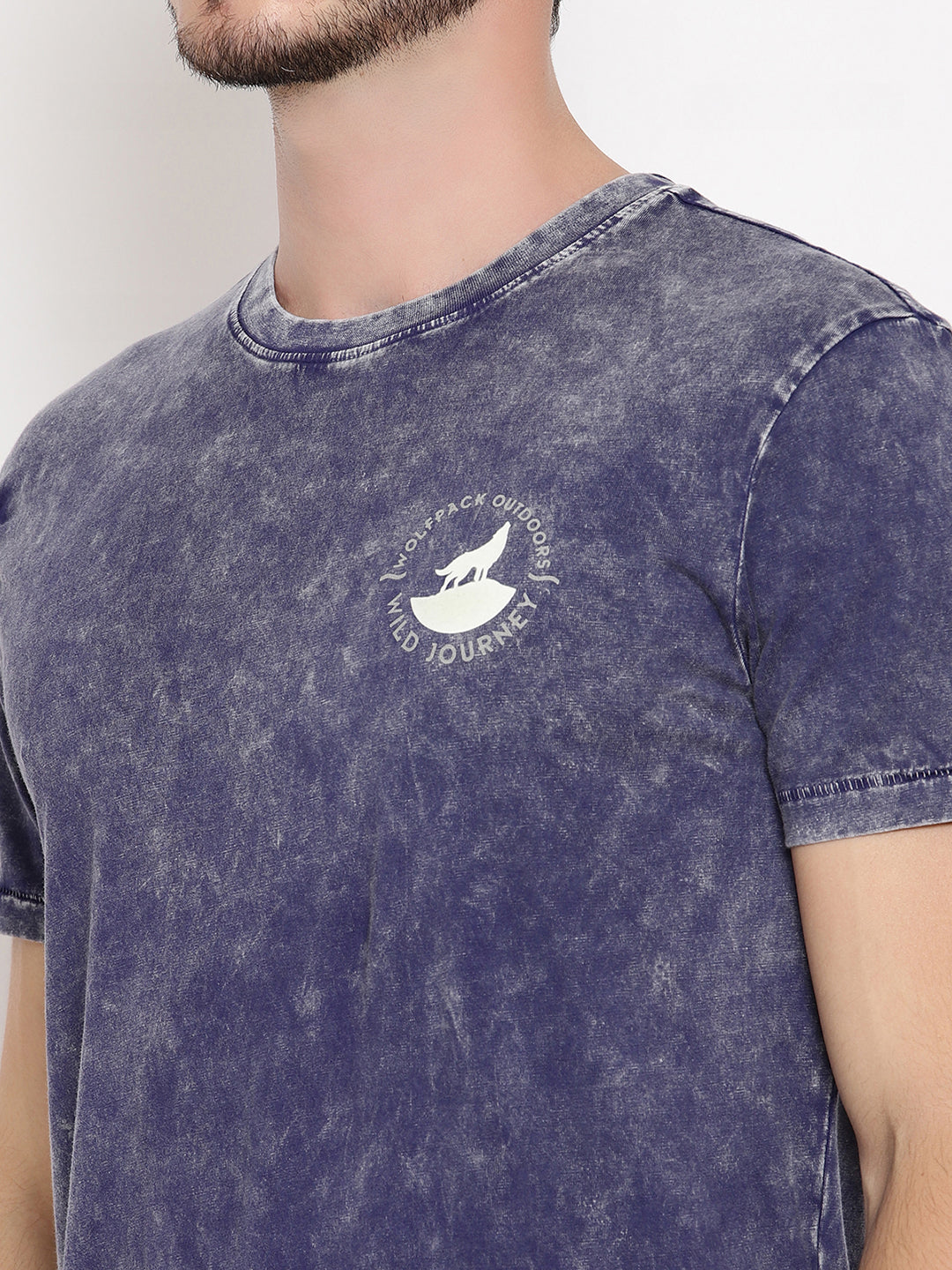 Lava Dye Ball Navy Blue Men T-Shirt Wolfpack