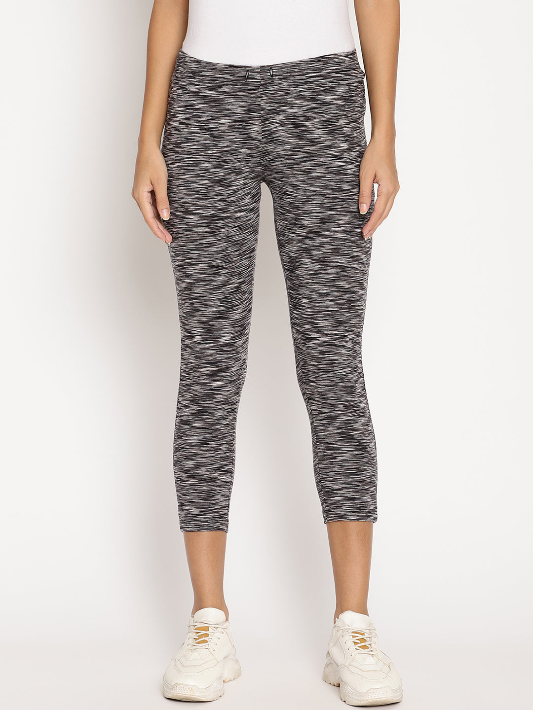 Wolfpack Grey 3/4th Women Leggings Wolfpack