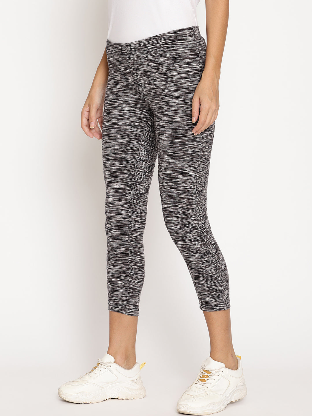 Wolfpack Grey 3/4th Women Leggings Wolfpack
