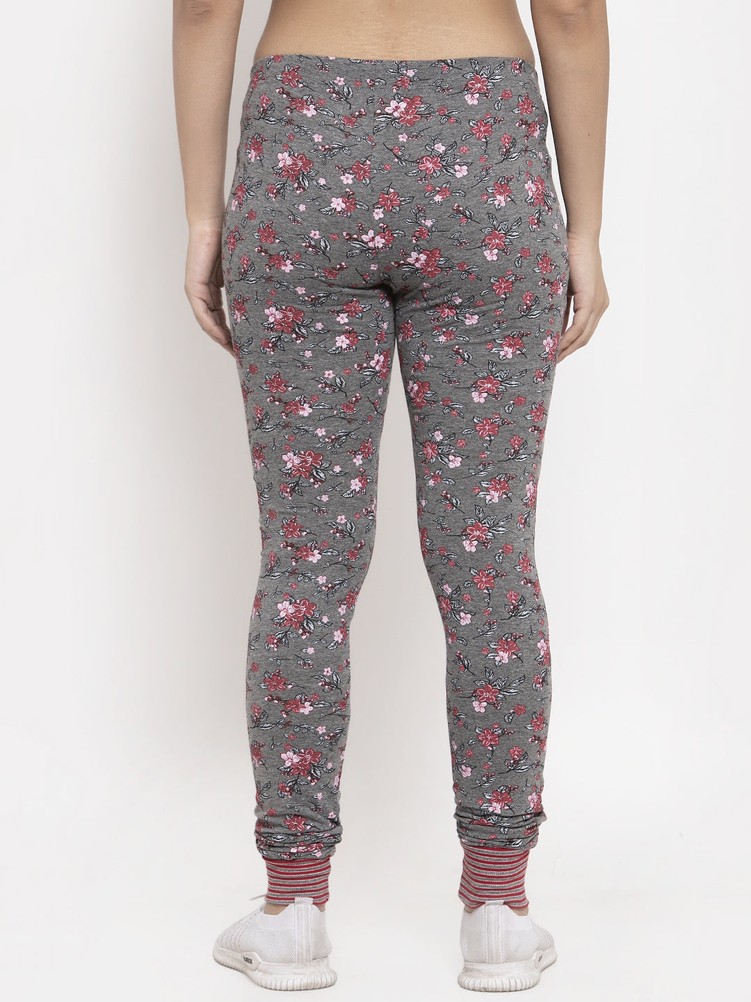 Wolfpack Women Dark Grey Printed Leggings Wolfpack