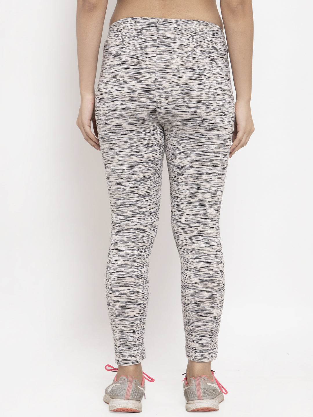 Wolfpack Women Grey Printed Ankle Length Leggings Wolfpack