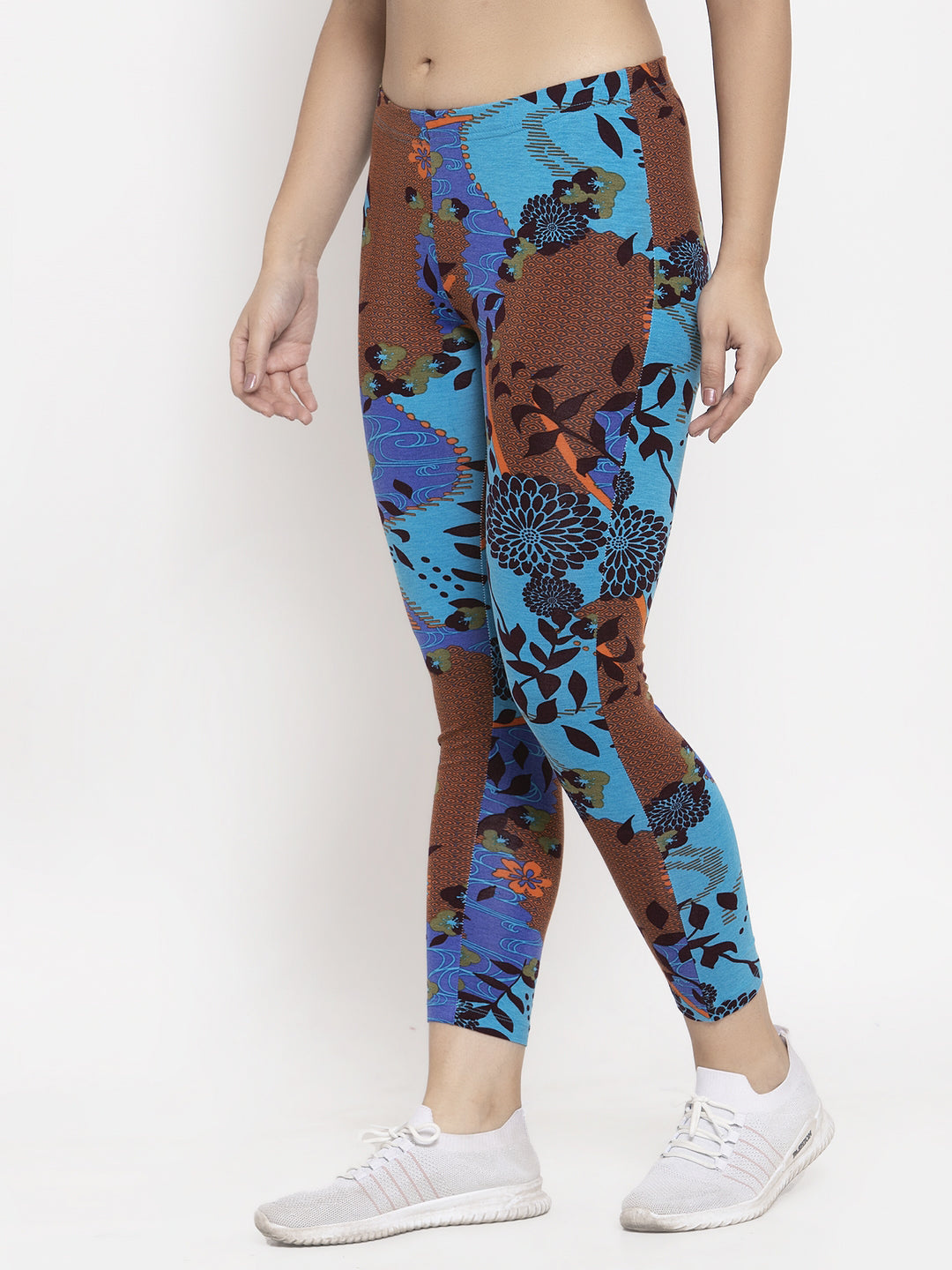 Wolfpack Women Multicolor Printed Ankle Length Leggings Wolfpack