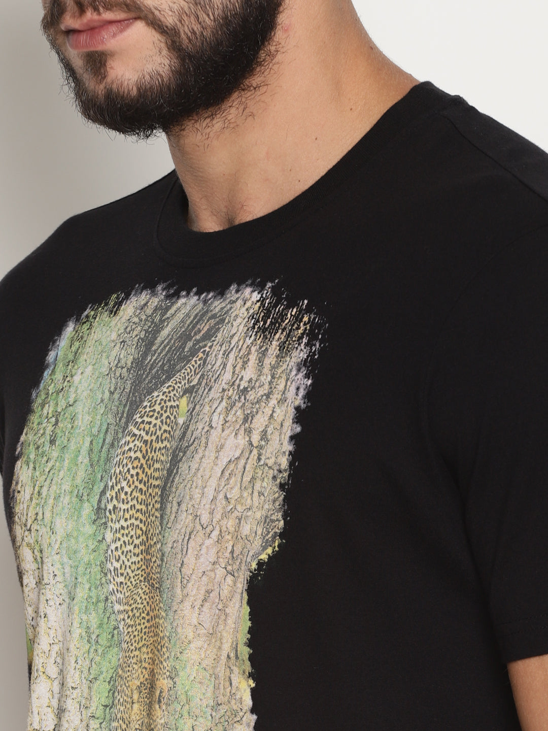 Wolfpack Men Black Printed T-Shirt Wolfpack