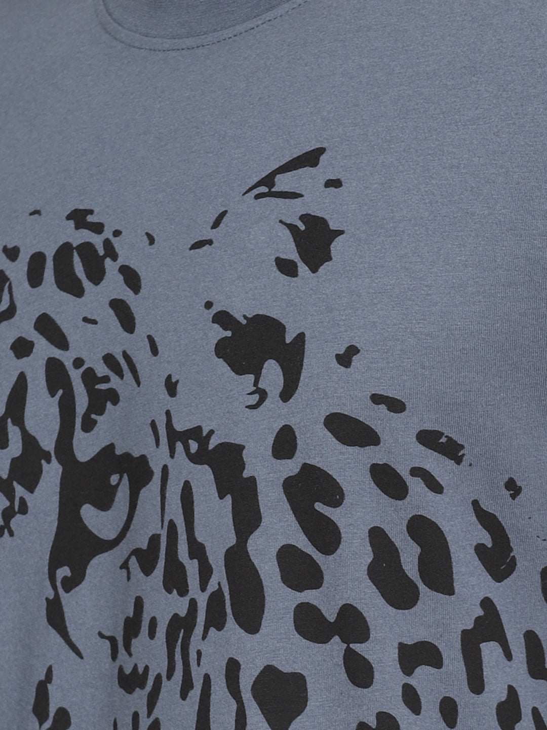 Wolfpack Men China Blue Printed T-Shirt Wolfpack