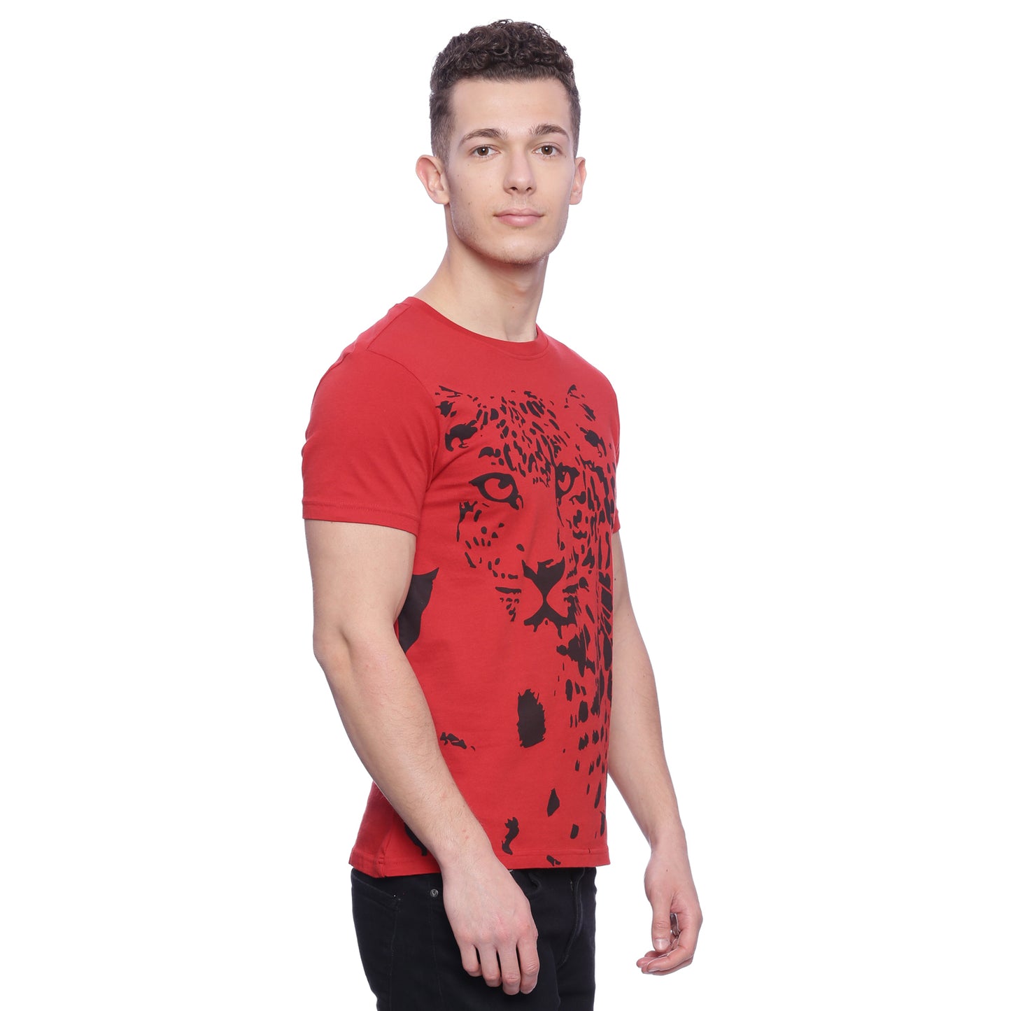 Wolfpack Men Red Printed T-Shirt Wolfpack