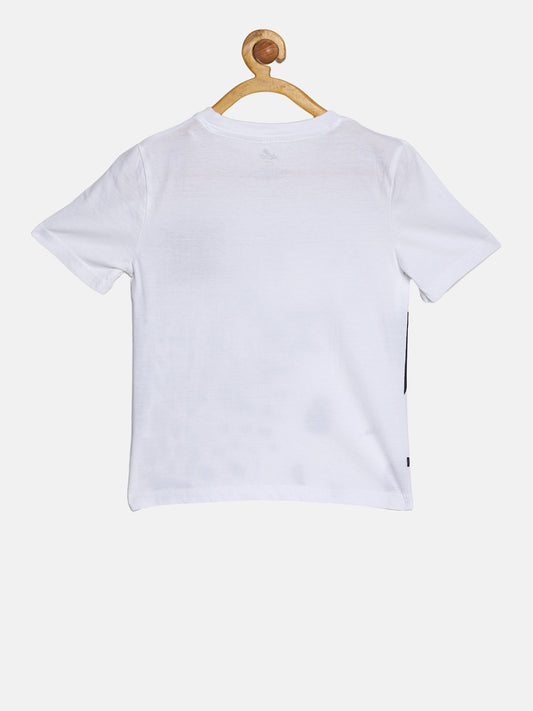 Wolfpack Boys White Graphic Printed T-Shirt Wolfpack