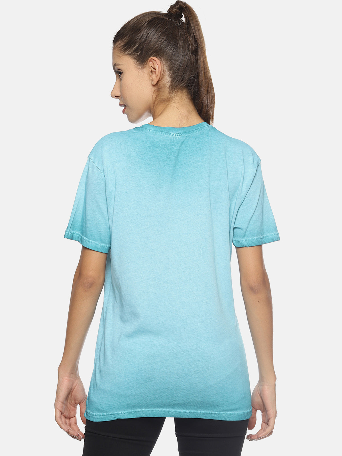 Wolfpack Women Blue Printed T-Shirt Wolfpack