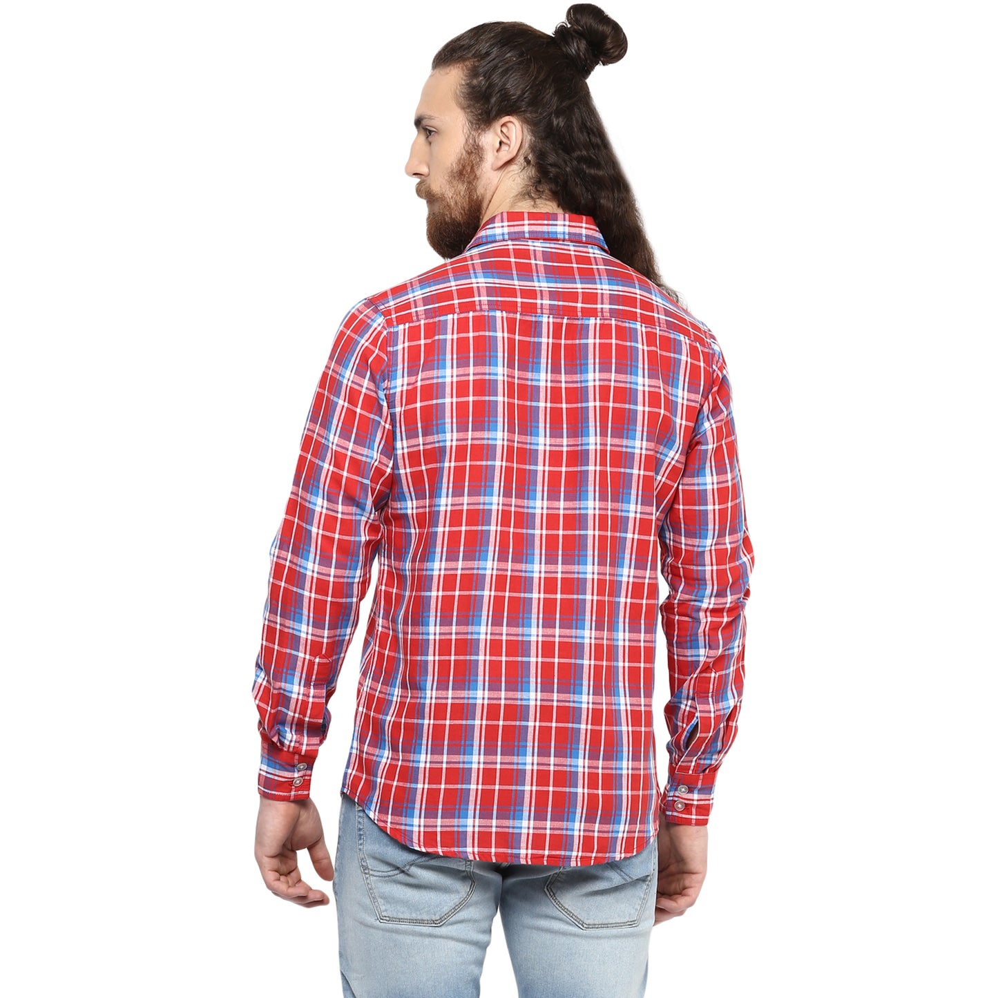 Crosscreek Men Red Checks Casual Shirt Crosscreek