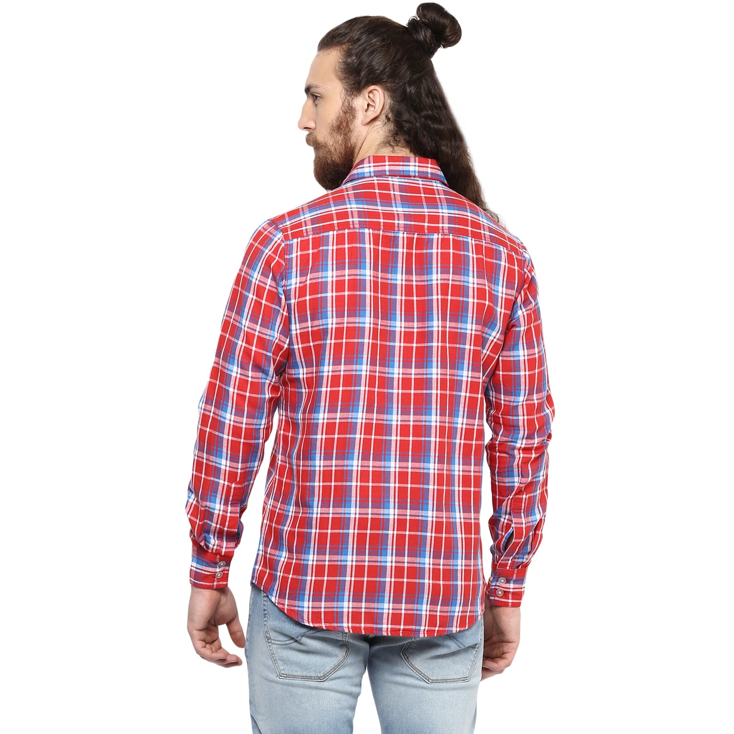 Crosscreek Men Red Checks Casual Shirt Crosscreek