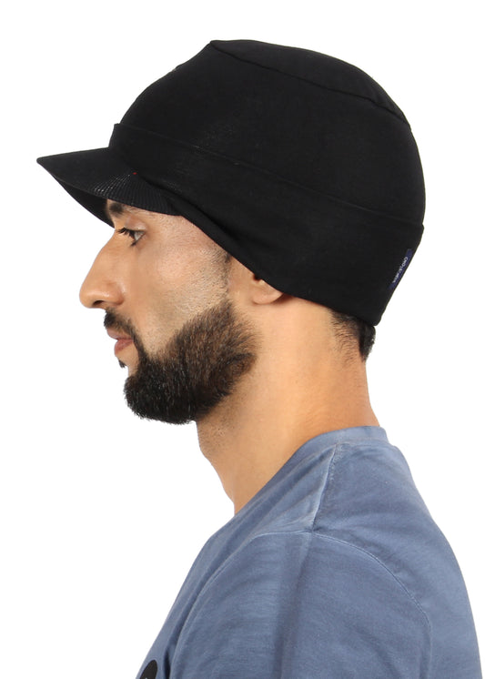 Crosscreek Unisex Beanie with Brim Black Cap Crosscreek