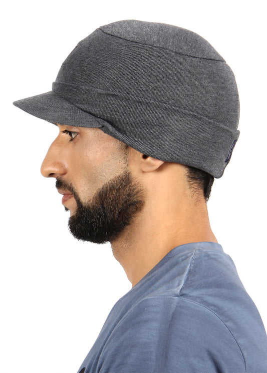 Crosscreek Unisex Beanie with Brim Grey Cap Crosscreek