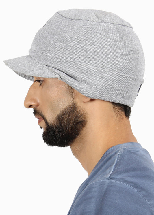 Crosscreek Unisex Beanie with Brim Light Grey Cap Crosscreek