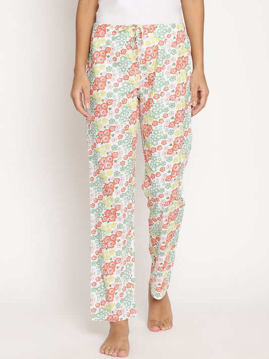 Wolfpack Women Multicolor Printed Night Pant Wolfpack