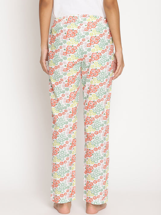 Wolfpack Women Multicolor Printed Night Pant Wolfpack