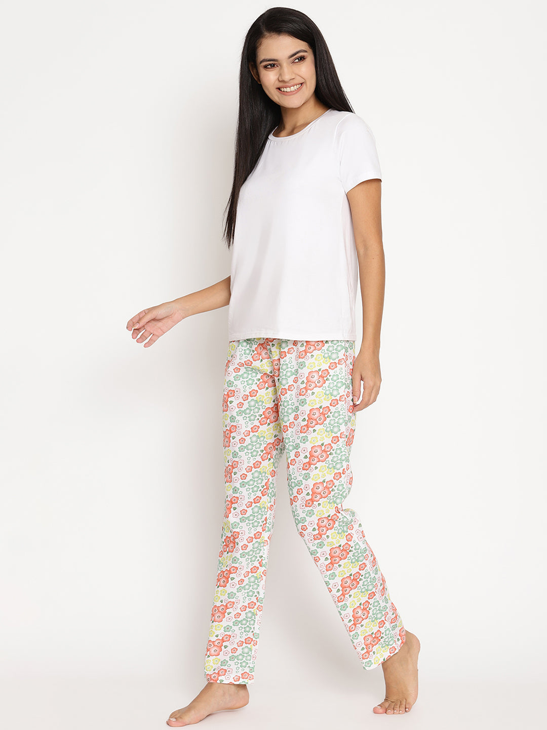Wolfpack Women Multicolor Printed Night Pant Wolfpack