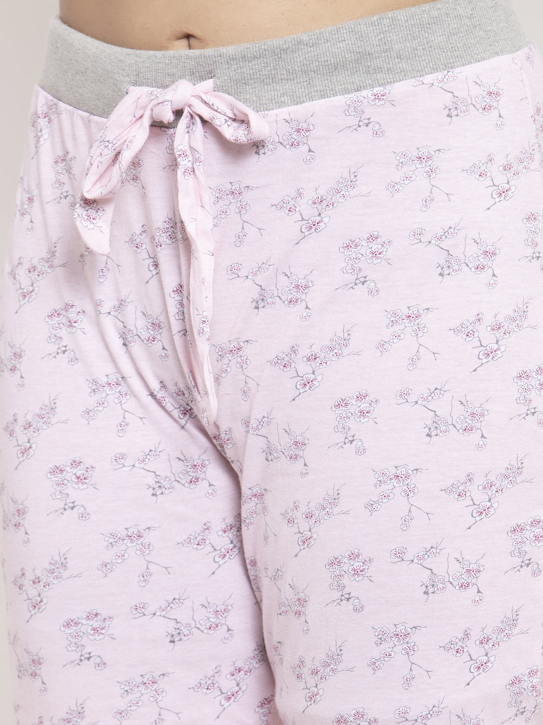 Wolfpack Women Pink Printed Night Suit Wolfpack