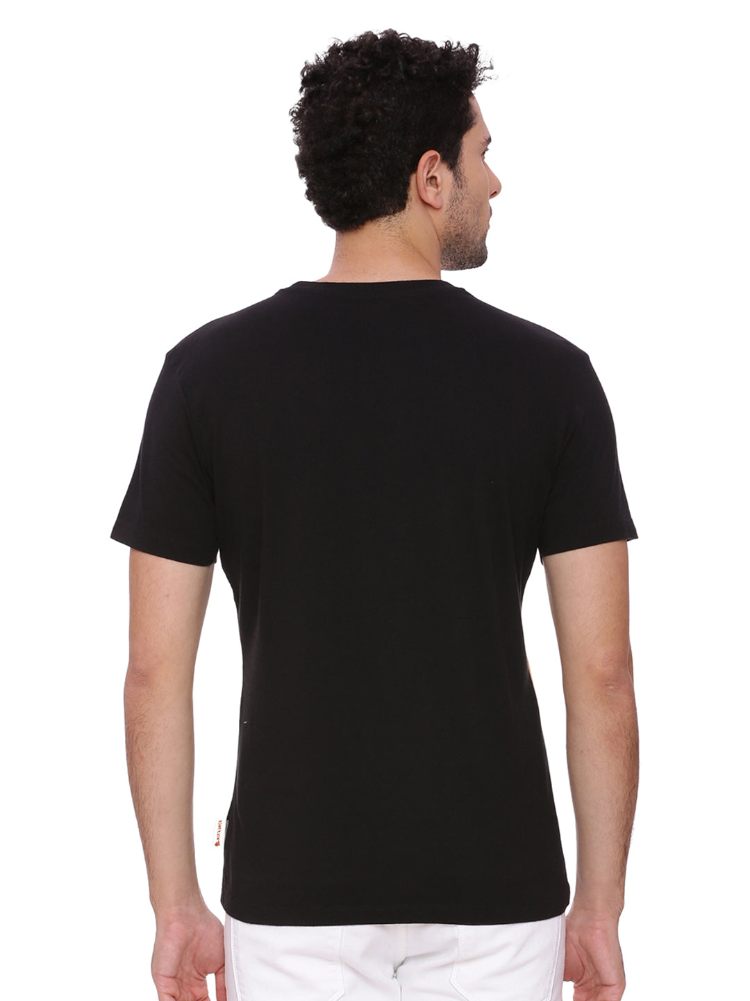 Wolfpack Men Black Printed T-Shirt Wolfpack