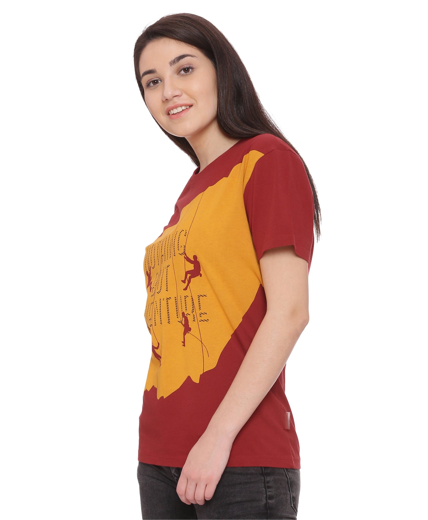Wolfpack Women Red Printed T-Shirt Wolfpack