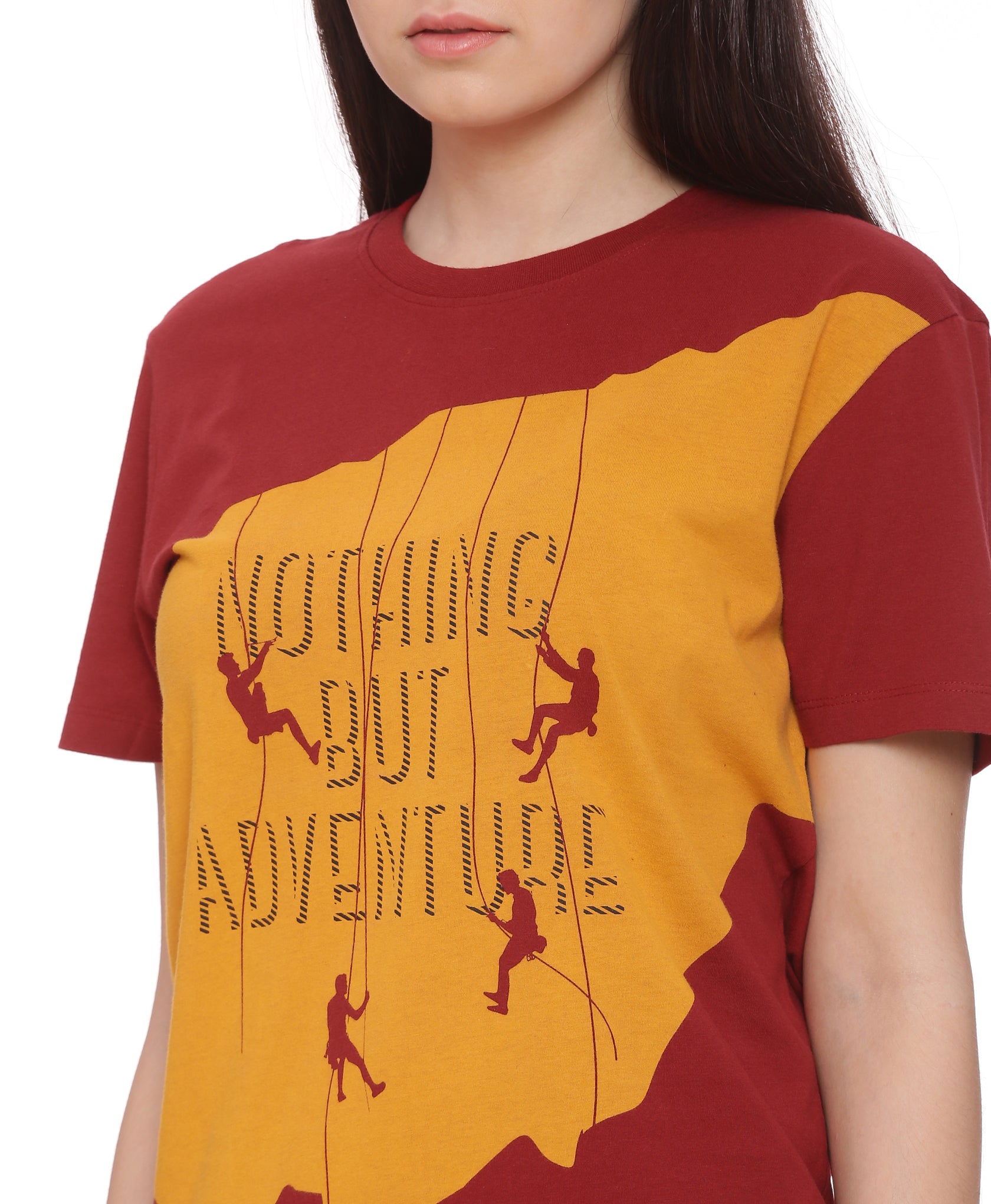 Wolfpack Women Red Printed T-Shirt Wolfpack