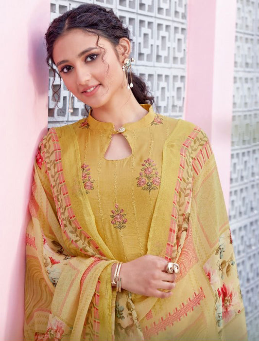 KALA ORGANZA PURE MASLIN UNSTITCHED SALWAR SUIT Diti