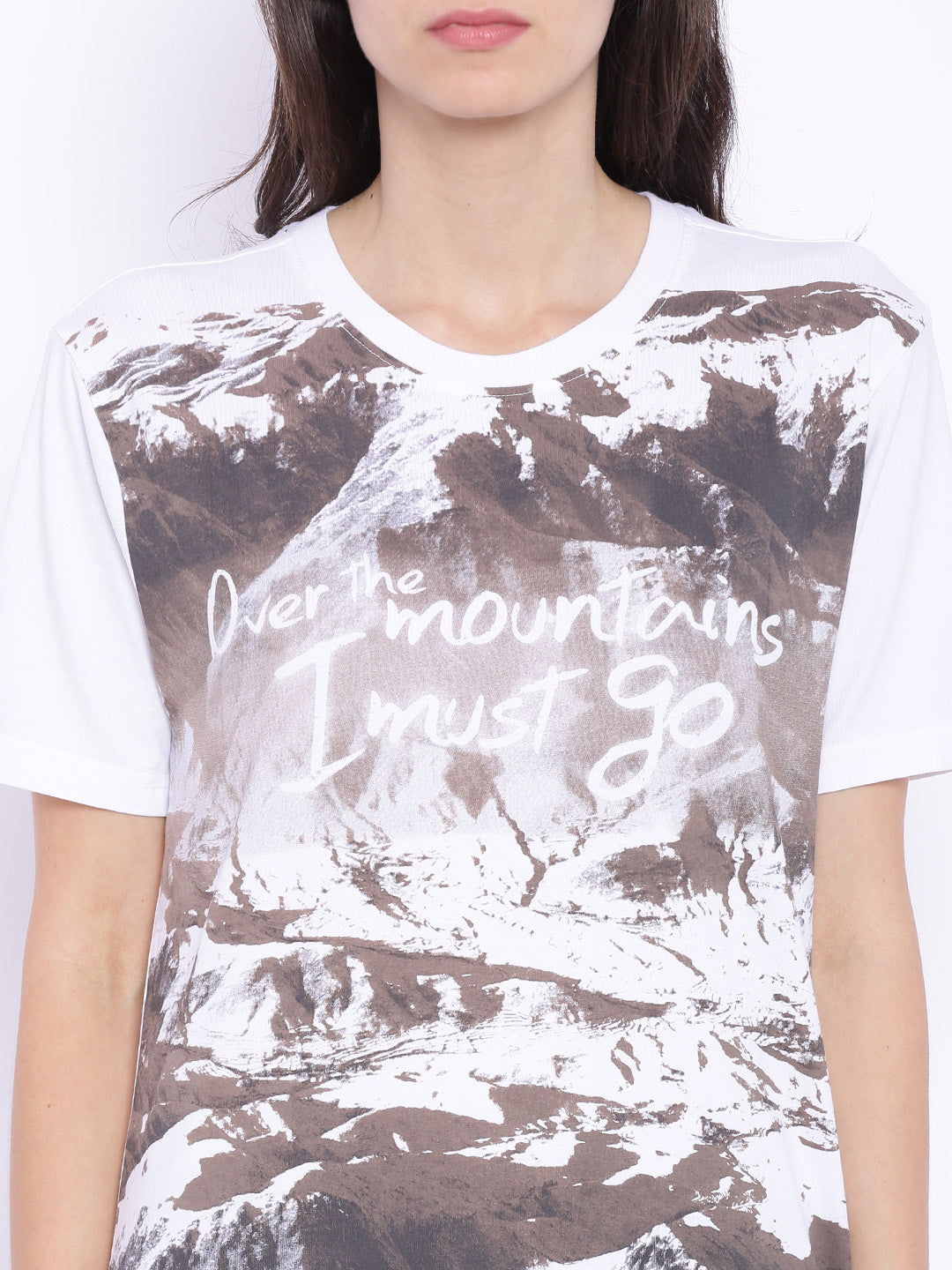 Wolfpack Women White Printed T-Shirt Wolfpack