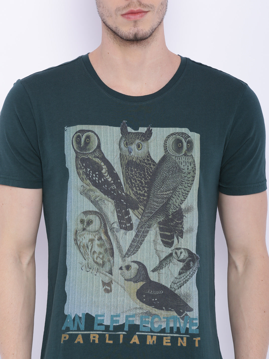 Wolfpack Men Green Printed T-Shirt Wolfpack