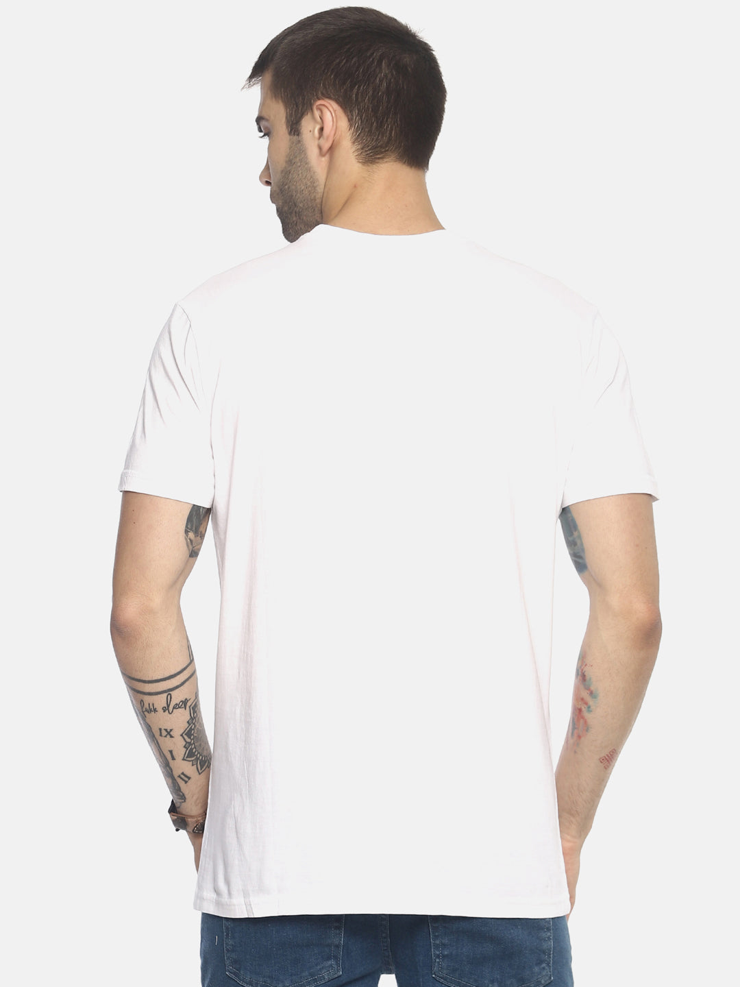Wolfpack Men White Printed T-Shirt Wolfpack
