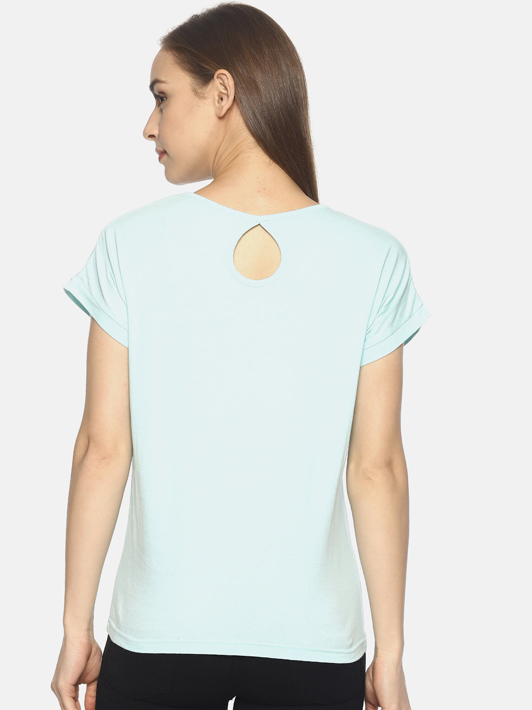 Wolfpack Women Mint Printed T-Shirt Wolfpack