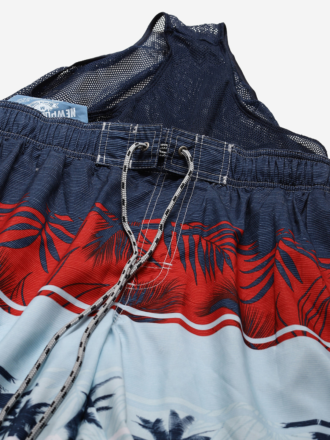 Wolfpack Men Beach Print Swim Shorts Wolfpack