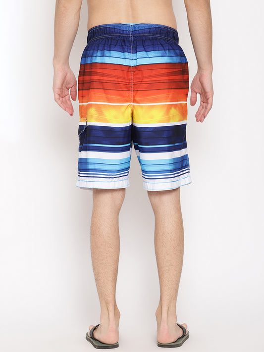 Wolfpack Men Multicolor Print Swim Shorts Wolfpack