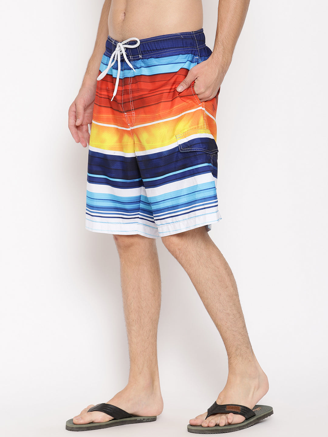 Wolfpack Men Multicolor Print Swim Shorts Wolfpack