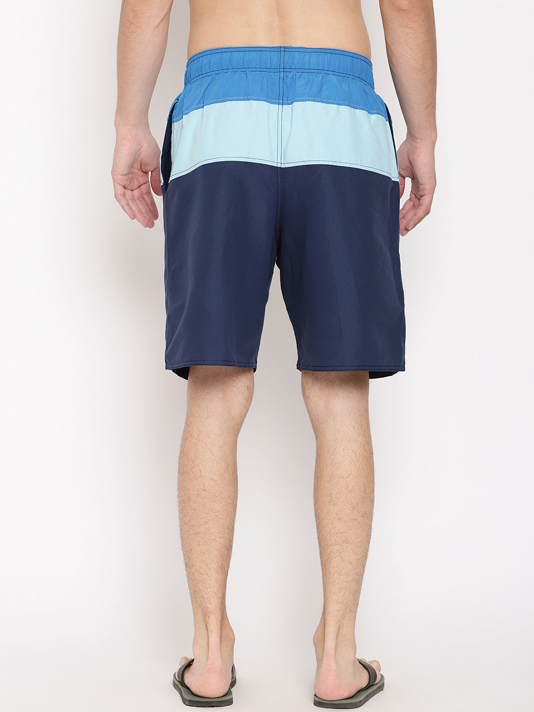 Wolfpack Men Triple Shade Blue Print Swim Shorts Wolfpack