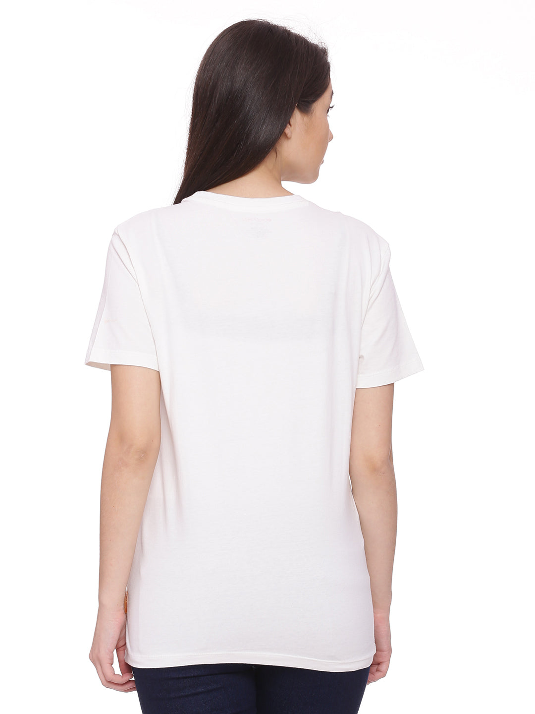 Wolfpack Women Off White Printed T-Shirt Wolfpack