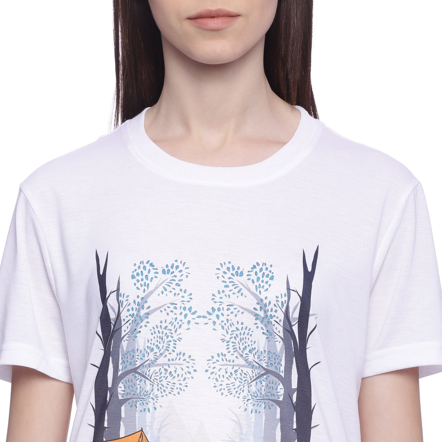 Wolfpack Women Rather Be Out White Printed T-Shirt Wolfpack