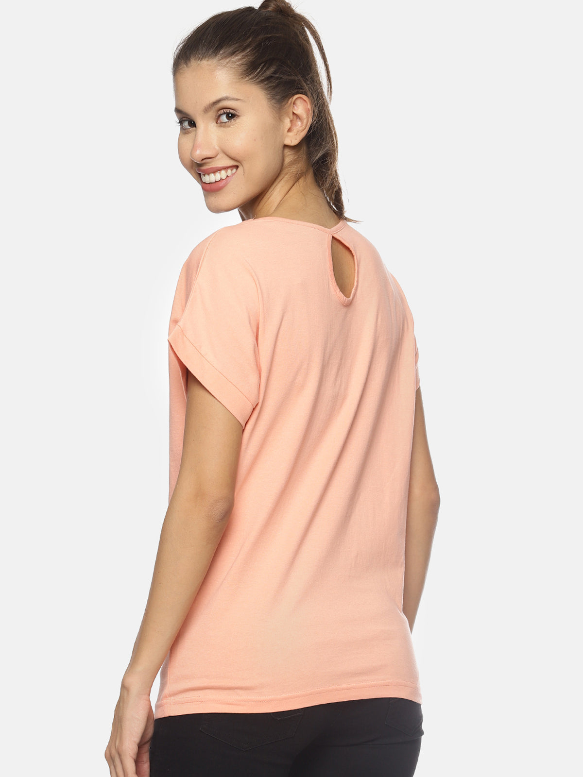 Wolfpack Women Rose Printed T-Shirt Wolfpack