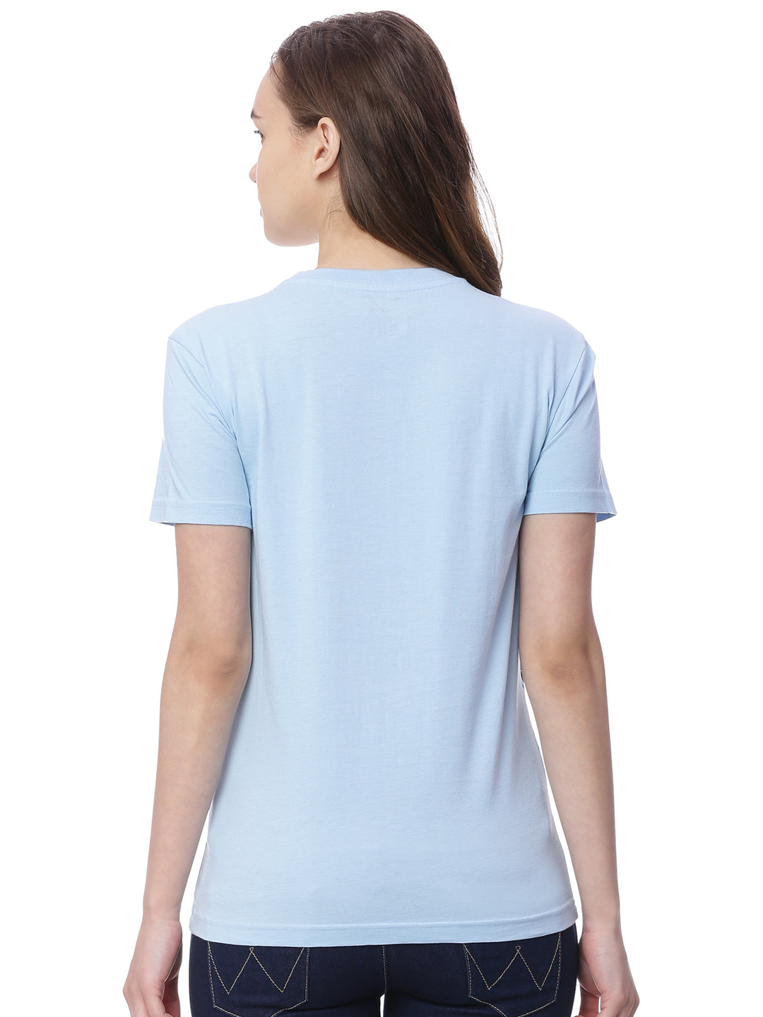 Wolfpack Women Save Our Roots Light Blue Printed T-Shirt Wolfpack